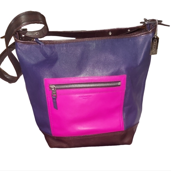 Coach Legacy Leather Colorblock EUC - Picture 1 of 10